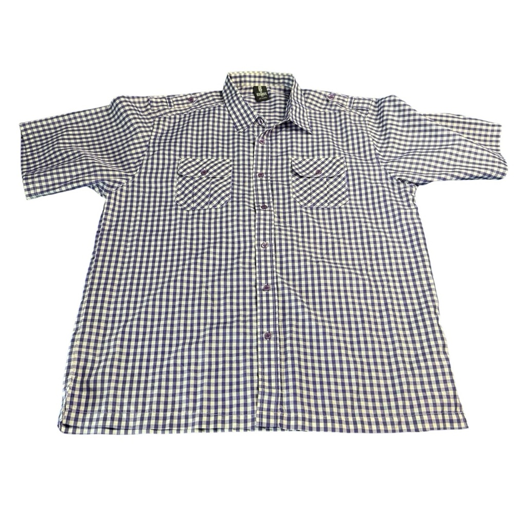 Lot of 2 Men's Short Sleeve, Button Down Shirts Size 3xl - Picture 2 of 15